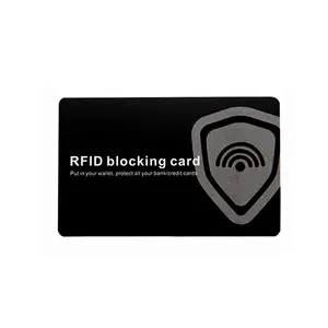 사용자 정의 인쇄 13.56MHz 보안 신용 카드 보호기 RFID nfc 차단 카드