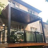 Nouvelle Pergola Tendance en Aluminium avec Toit à Lames Motorisé Automatique