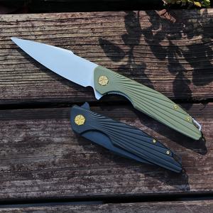 NUEVO 4Cr13 Hoja de acero inoxidable G10 Mango Cuchillo Supervivencia al aire libre Caza Táctico Camping Cuchillo de bolsillo plegable - Product Image 1