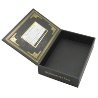Caja de Almacenamiento de Cigarros Vacía de MDF con Impresión Personalizada de Lujo y Fabricación con Lámina Dorada