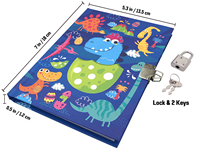 Journal intime pour garçons avec cadenas, 160 pages lignées, journal secret pour enfants, cadeau pour garçons