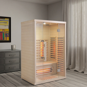 ICEMEND Design moderne Installation facile Contrôle automatique Cuisinière électrique Sauna à vapeur sèche de grande taille Bain en bois extérieur Sauna - Product Image 1