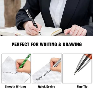 Stylo de luxe en métal gravé au laser, stylo à bille personnalisé, cadeau d'entreprise, publicité promotionnelle, en gros - Product Image 3