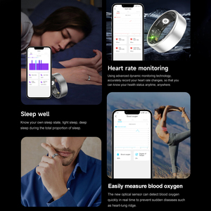 Bague Intelligente Étanche IA pour Hommes, Suivi de Santé, Fréquence Cardiaque, Surveillance Sanguine, Fitness, Sport, Contrôle via Application Android, Vente en Gros - Product Image 6