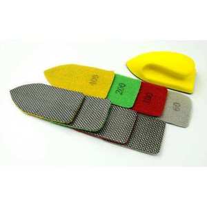 Tamponi per levigatura manuale ad alta efficienza di levigatura, tamponi per levigatura manuale diamantati per pietre - Product Image 2