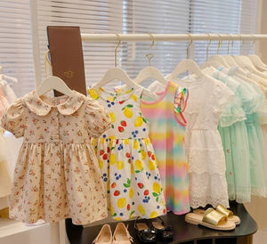 Ropa Infantil de Boutique de Alta Gama, Conjuntos Transpirables y Amigables con la Piel, Ideales para Vacaciones en la Playa, Fiestas de Cumpleaños, Entrega Rápida, China - Product Image 4