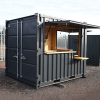 Petite taille 10ft Container Bar and Cafe Restaurant Cuisine en acier Cocktail Shop pour hôtels à usage domestique