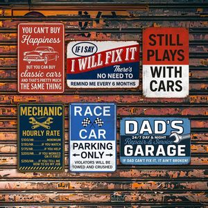 Targa in Metallo Vintage per Garage - Decorazione Murale Vintage 20x30 cm, Adatta per Spazi Esclusivi Maschili e Poster di <span class=keywords><strong>Auto</strong></span> - Product Image 3