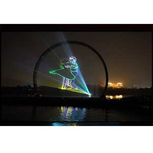 3D Hologram công nghệ thiết bị chiếu trên màn hình nước Chiếu Đài phun nước hiện đại trang trí với đèn - Product Image 6
