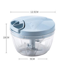 Picadora manual de alimentos con cuerda, cortador de ajo, cebolla y verduras, rebanador de verduras, picadora de frutas y frutos secos - Product Image 3