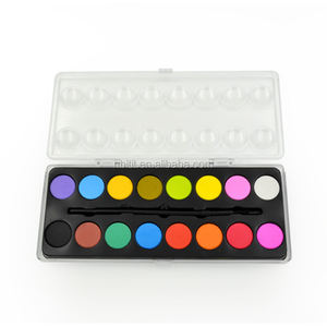 Ensemble de peinture <span class=keywords><strong>aquarelle</strong></span> solide pour enfants de qualité chaude avec <span class=keywords><strong>palette</strong></span> en plastique - Product Image 2