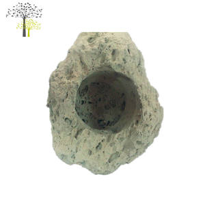 Pots de fleurs de jardinières de roche de lave volcanique rouge moyen Offre Spéciale pour l'aménagement paysager de jardin pour les plantes - Product Image 5