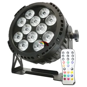 Éclairage LED sans fil avec batterie 12x18W RGBWAUV 6 en 1, WIFI hrc, pour l'extérieur