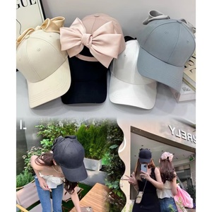Cappellino da Baseball Estivo in PVC Satinato con Grande Fiocco, Carino <span class=keywords><strong>e</strong></span> Dolce, Protezione Solare per Donne, Rende il Viso Più Piccolo - Product Image 2