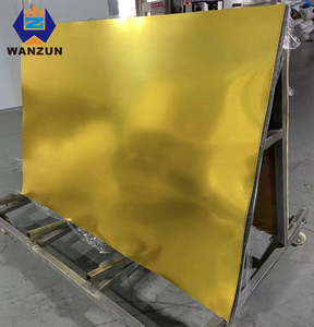 Wanzun 4ft x 8ft vàng ánh sáng vàng hồng vàng đen hai mặt gương 3mm với màng bảo vệ tự dính tấm gương acrylic - Product Image 1