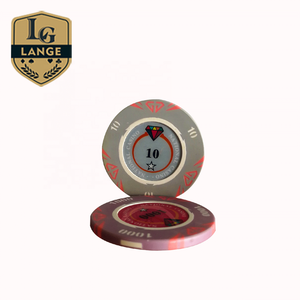 Jetons de poker <span class=keywords><strong>Paulson</strong></span> en argile avec design d'autocollant personnalisé, plateau holographique de casino - Product Image 2