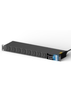 PDU intelligent à comptage 220V 10A, prise universelle 8 prises, surveillance et contrôle total, USB, température/humidité, RPM, IR, salle de télécommunications, personnalisable