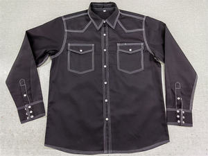 ZX OEMメンズ溶接作業Fr難燃剤シャツ100% コットンFrcウエスタン長袖耐火シャツ - Product Image 6