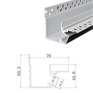 Nhôm hồ sơ cho <span class=keywords><strong>LED</strong></span> ánh sáng 15mm thạch cao đùn trần nhôm vách thạch cao góc đường sắt nhôm ánh sáng <span class=keywords><strong>LED</strong></span> hồ sơ - Product Image 1