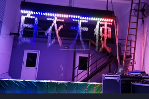 النافورة الداخلية والخارجية التي يمكن برمجتها ، ستارة مياه الأمطار الرقمية التي يقودها المنزل - Product Image 5