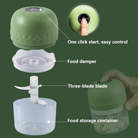 Fruit-En Groentegereedschap Draadloze Usb-Elektrische Ui-Knoflookhakmolen Gember Mini-Vleesmolen