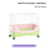 Grande cage ménagère pour cochons d'inde hollandais Cage à lapin Villa Cage à urine anti-pulvérisation