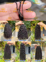 Extensions de cheveux humains brésiliens vierges de qualité supérieure, tressées au crochet, fines et invisibles, 100 % cheveux humains, double trame à la machine, 100 g, permanent