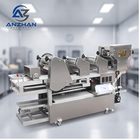 Machine multifonctionnelle commerciale pour la fabrication de feuilles de nouilles, de raviolis, de wontons, de siu mai et de rouleaux de printemps, avec empileur automatique à superposition motorisé