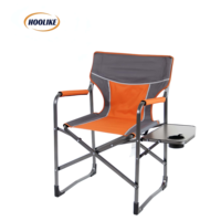 Chaise de camping de haute qualité, moderne, légère et portable, chaise de réalisateur avec table latérale pour les fêtes en plein air, la pêche et le camping