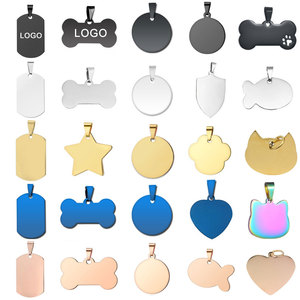 Biểu Tượng Tùy Chỉnh Chống Mất Titan Thép Con Chó <span class=keywords><strong>Tag</strong></span> Dập Nổi Pet Kim Loại Nhận Dạng Thẻ Mạ Pet Tên Mặt Dây Chuyền Quà Tặng Quảng Cáo - Product Image 5