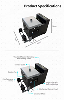 Machine automatique de séchage et de secouage de poudre DTF A3 de 30 cm pour films TPU, machine de polymérisation à chaud pour impression par transfert thermique