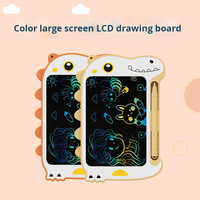 Tablette d'écriture LCD en plastique GY 6,5 pouces, tableau à dessin effaçable pour enfants, étudiants, cadeau éducatif, thèmes animaux
