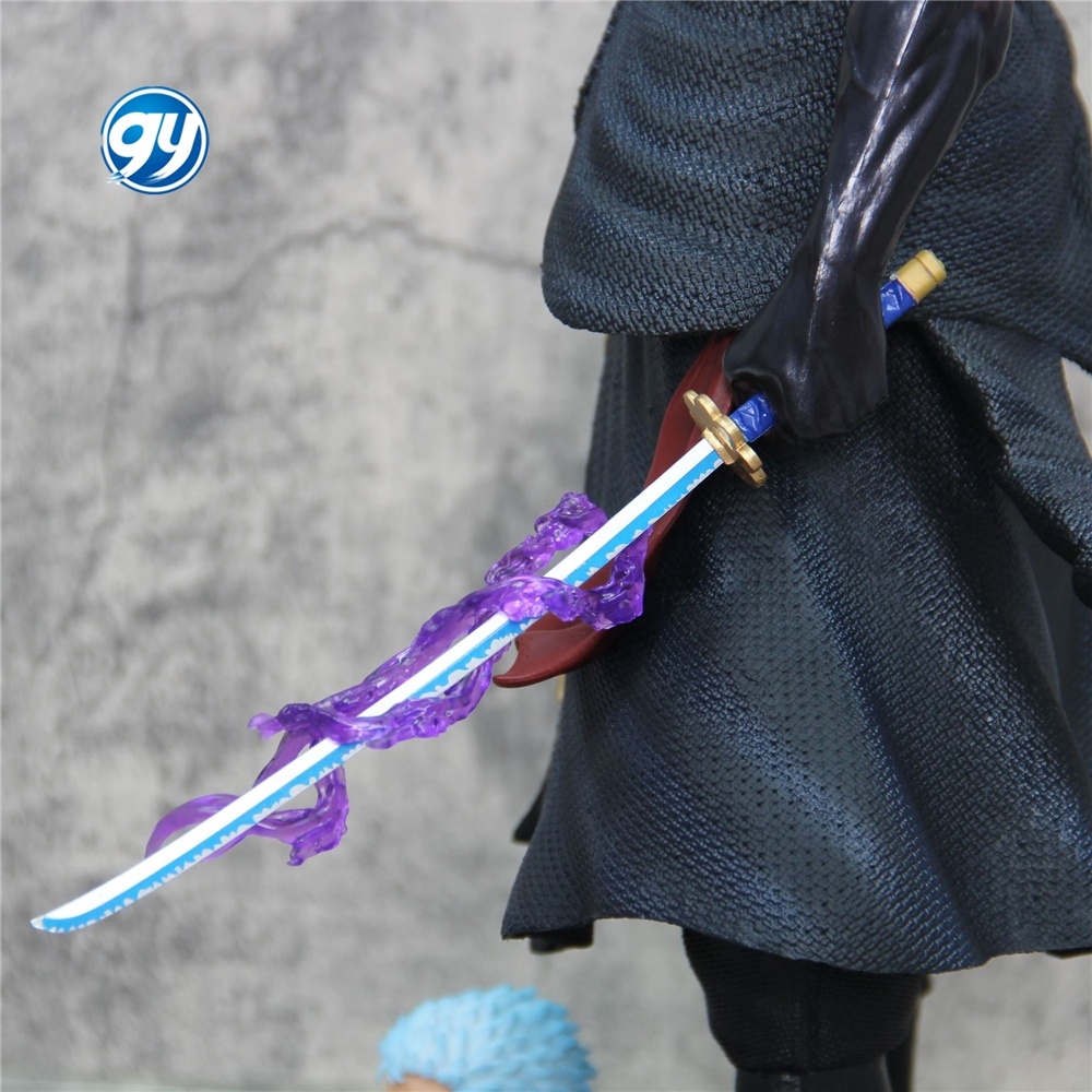 買得 高品質のスーパーサイズ50Cmワンピースゾロフィギュア5つの頭を コミック・アニメ