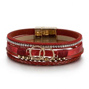 สร้อยข้อมือแบบมีสายรัด รุ่น Cross border multi Strategic ขายส่งจำนวนมาก ลดราคาพิเศษ เหล็กดำขัดเงา วัสดุโลหะมันวาว - Product Image 6