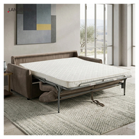 Canapé-lit convertible multifonctionnel pour hôtel, tissu moderne, 3 places, extensible, pliable, métal, salon, appartement, chambre à coucher