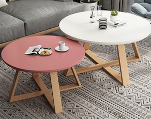 Mesa de centro de madera maciza de estilo nórdico Simple moderno Diseño pequeño creativo Ins del fabricante para la sala de estar del hogar - Product Image 2
