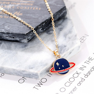 Trendz de la moda al por mayor de joyería de los niños <span class=keywords><strong>Planeta</strong></span> Azul pendientes <span class=keywords><strong>salvaje</strong></span> estrella redonda conjunto de joyas - Product Image 4