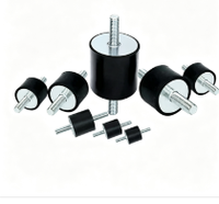 Amortisseur anti-vibration en caoutchouc, isolateur de vibrations, amortisseur à double filetage, montage -40~80°C, générateur, compresseur, pompe, moteur CNC
