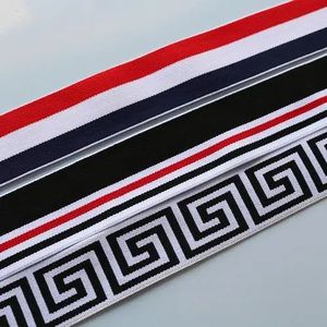 Bande élastique 2 cm et 1,2 cm en polyester/nylon 66 jacquard avec logo personnalisé pour vêtements pour femmes et utilisation textile domestique - Product Image 1