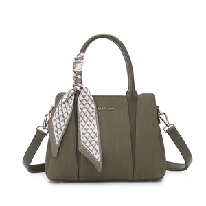 Bolso Tote Casual para <span class=keywords><strong>Mujer</strong></span>, Bolso de Mano Estructurado para el Trabajo, Cierre de Cremallera, Forro de Nailon Impermeable, con Cadenas y Pañuelos, y Correa Desmontable - Product Image 4