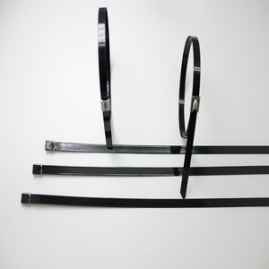 الفولاذ المقاوم للصدأ المعادن الكرة قفل سلم نوع PVC المغلفة كابل العلاقات - Product Image 6