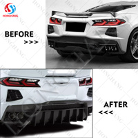 Diffuseur arrière en fibre de carbone Chaoshenghang pour Corvette C8 2019-2023, fixation par vis