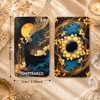 Cartes de tarot personnalisées en gros, jeu de 78 cartes avec guide, impression couleur 400G, coffret, OEM ODM