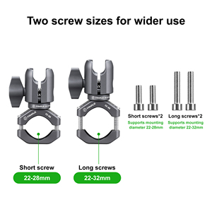 FANAUE 25mm cabeza de bola biela aleación de aluminio manillar lámpara Base abrazadera multiuso para camas y escritorios - Product Image 6