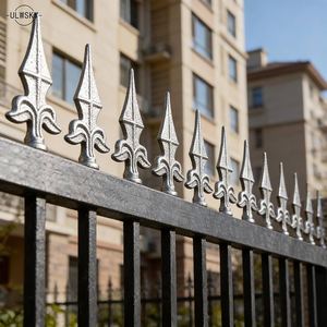 Vallas de Metal Negro para Jardín, Diseño de Tubo Cuadrado de Hierro Forjado, Precios en Pakistán, Valla Minimalista con Puerta - Product Image 6