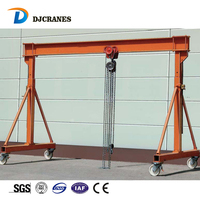 Grue à portique mobile d'occasion pour pneus en caoutchouc 10 5 3 2 1 tonne Prix Petite mini grue à portique portable utilisée en Chine