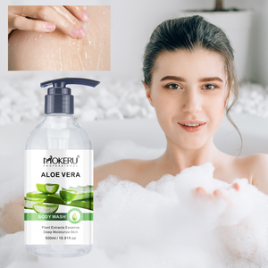 MOKERU 500ML Nouveaux produits de soin de la peau, <span class=keywords><strong>gel</strong></span> <span class=keywords><strong>douche</strong></span> naturel biologique à l'<span class=keywords><strong>aloe</strong></span> <span class=keywords><strong>vera</strong></span>, <span class=keywords><strong>gel</strong></span> lavant pour le corps hydratant et apaisant - Product Image 4