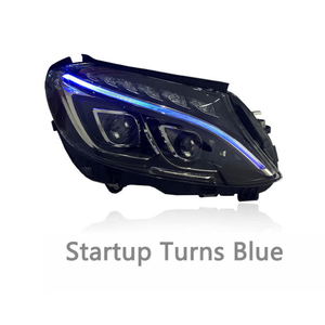 Ensemble de phares LED 12V de haute qualité 6000K 6000 lm avec puce LED pour Mercedes-Benz Classe C W205 (modèles 2015-2018) |   Lampe OE EU - Product Image 3