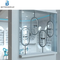 Meuble de présentation pour lunettes de vue et de soleil, vitrine murale pour opticien