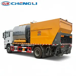 Vente directe usine Shacman Delong 4x2 Camion épandeur synchrone d'asphalte 6000L et de gravier 8000L à vendre - Product Image 3
